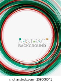Fresh blue and red wave line. Abstract background