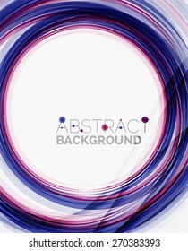Fresh blue and red wave line. Abstract background