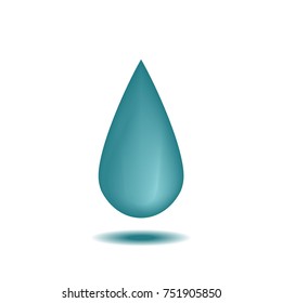 fresh blue water drop