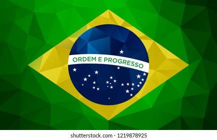 Fresh Brazil Flag in vector