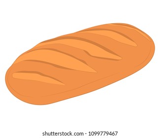 the fresh bread bakery icon. vector drawing illustration
