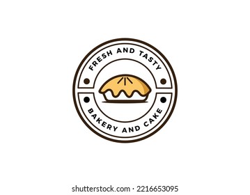 Fresh bread and bakery logo design concept. Croissant bakery logo