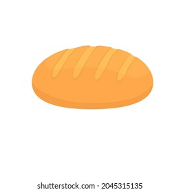 Fresh bread from bakery, vector illustration.