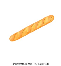 Fresh bread from bakery, vector illustration.