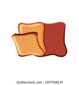 fresh bread food isolated icon