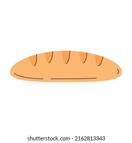 fresh bread food isolated icon