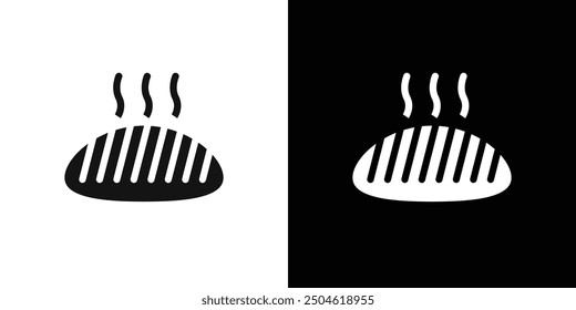 fresh bread icon Symbol mark in filled style