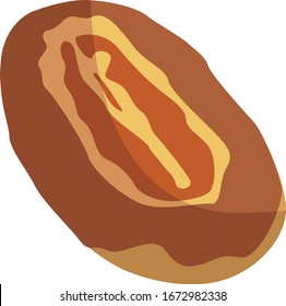 Pan fresco, ilustración, vector sobre fondo blanco.