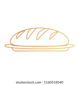 fresh bread isolated icon