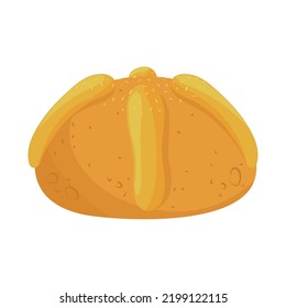fresh bread isolated icon design