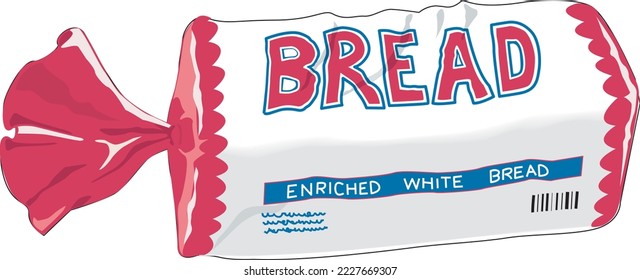 Ilustración de vectores de pan de pan fresco