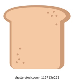 fresh bread toast isolated icon