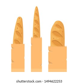Fresh bread vector design illustration isolated on white background