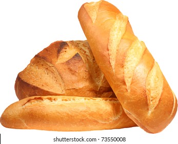 Fresh bread. Vector illustration.