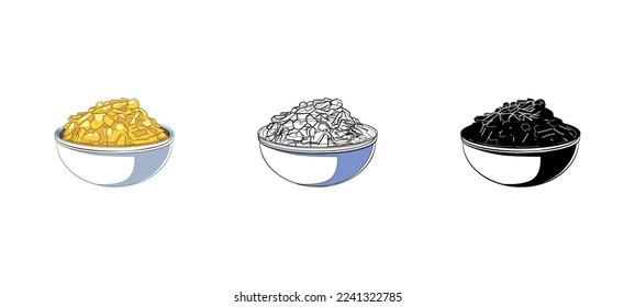 fresh breakfast vector type icon