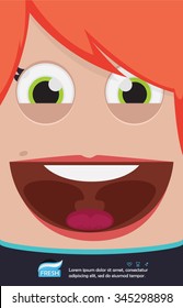 Fresh breath vector illustration