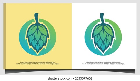 vector de diseño de logotipo de cervecería fresca