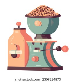 Fresh brewing in modern coffee maker icon isolated