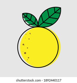 A fresh bright yellow Lemon