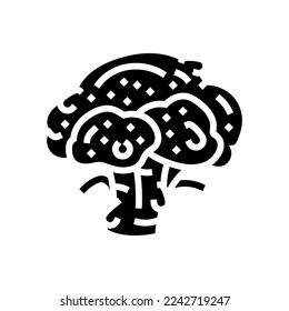 fresh broccoli glyph icon vector. fresh broccoli sign. isolated symbol illustration