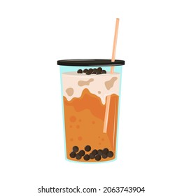 fresh bubble tea icon isolated