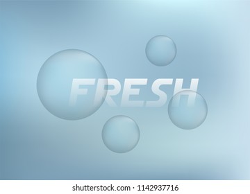 fresh bubbles illustration