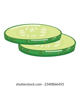 Fresh burger cucumber icon cartoon vector. Bun meat. Beef food