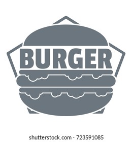 Fresh burger logo. Simple illustration of fresh burger vector logo for web