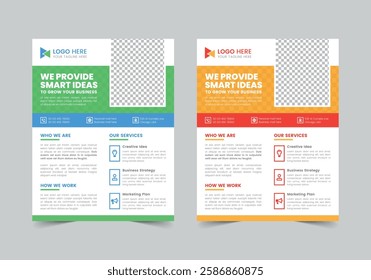 Fresh Business Flyer Template | CMYK | US Letter | Print Ready | 0.125 Bleed