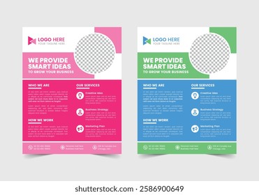 Fresh Business Flyer Template | CMYK | US Letter | Print Ready | 0.125 Bleed
