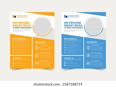 Fresh Business Flyer Template | CMYK | US Letter | Print Ready | 0.125 Bleed