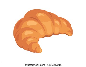 Fresh butter croissant icon vector. Croissant icon isolated on a white background. Sweet pastry icon vector