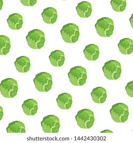 fresh cabbages vegetables pattern background