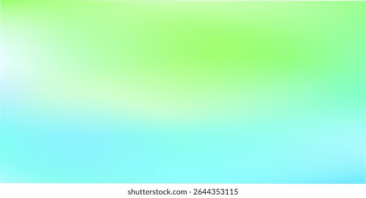 Fresh and calming gradient blend of light green and blue tones, perfect for nature-inspired, modern, or clean digital designs and abstract vector templates.