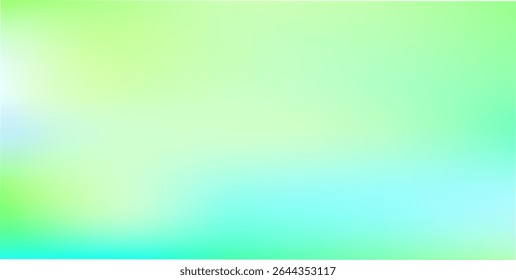 Fresh and calming gradient blend of light green and blue tones, perfect for nature-inspired, modern, or clean digital designs and abstract vector templates.