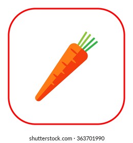 Fresh carrot icon