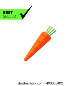 Fresh carrot icon