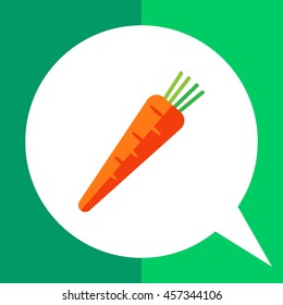 Fresh carrot icon