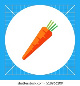 Fresh carrot icon