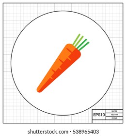 Fresh carrot icon