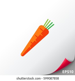 Fresh carrot icon