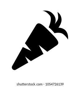 fresh carrot icon vector sign