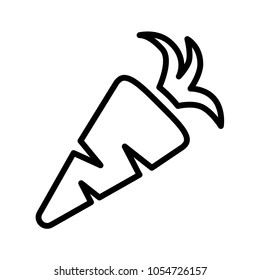 fresh carrot icon vector sign fresh carrot icon vector sign
