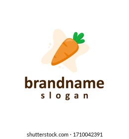 fresh carrot logo design template