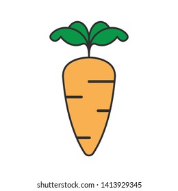 Fresh Carrot Vector Design Template