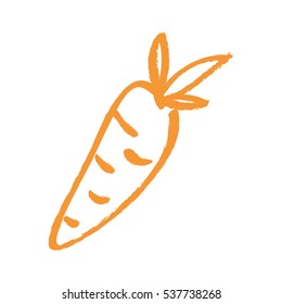 Fresh carrot vegetable Design Vector illustration, white background
