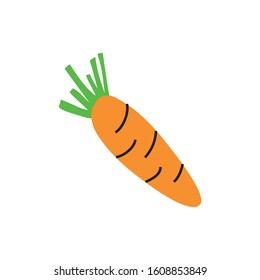 fresh carrot vegetable healthy isolated icon vector illustration design