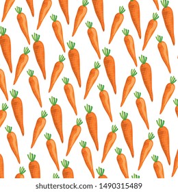 fresh carrots vegetables pattern background