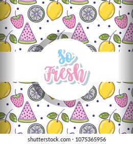 So fresh cartoons background