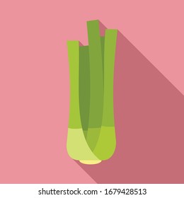 Fresh celery icon. Flat illustration of fresh celery vector icon for web design